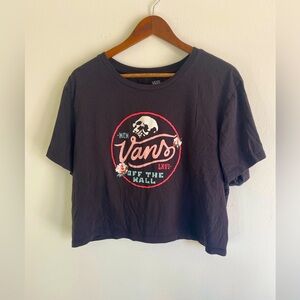 Vans Off The Wall Cropped Graphic Tshirt
